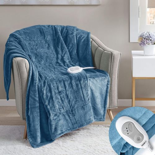  [아마존 핫딜] Degrees of Comfort Electric Heated Throw Blanket | Fast Heating, Plush Microlight, UL Certified & Low EMF Radiation  6ft Cord and 3ft Controller Cable  3 Heat Settings  Easy to