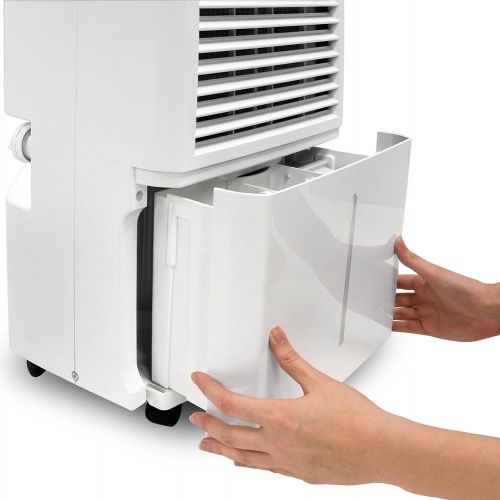  Ivation 30 Pint Energy Star Dehumidifier - Includes Programmable Humidistat, Hose Connector, Auto Shutoff/Restart, Timer, Casters & Washable Air Filter