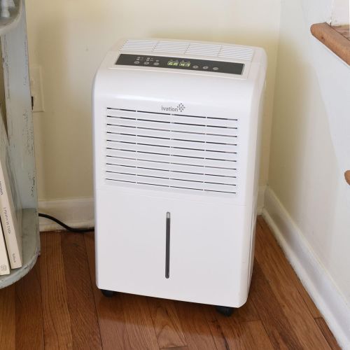  Ivation 30 Pint Energy Star Dehumidifier - Includes Programmable Humidistat, Hose Connector, Auto Shutoff/Restart, Timer, Casters & Washable Air Filter