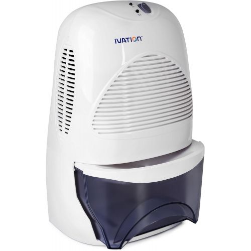  Ivation IVADM35 Powerful Mid-Size Thermo-Electric Dehumidifier - Quietly Gathers Up To 20 Ounces of Water Per Day - for Bath Room, Basement, Attic, Boats, Rv Ect - for Spaces Up To
