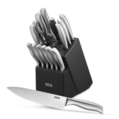  Deik DEIK Classic Stainless Steel with Wooden Block 16 Piece Knife Set