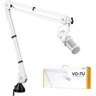 Deity VO-7U Boom Arm Kit USB Dynamic Podcast Microphone with RGB Lights for Game Podcast Stream YouTube (White)