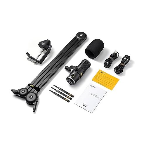  Deity VO-7U Boom Arm Kit USB Broadcast Microphone Dynamic USB Mic with RGB Lighting Effect for Phones Laptop PS5 XBOX Live Stream Conference Broadcast