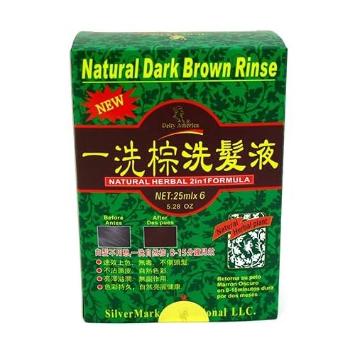  Deity Shampoo Color Change Kit Natural Herbal 2N1 Dark Brown