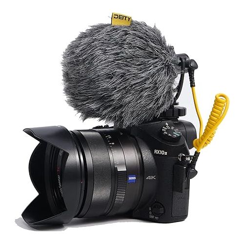  Deity V-Mic D4 Mini Video Microphone 20mph Wind Rating,Runs of 1-5V from Cameras,Phones,and Audio Recorders