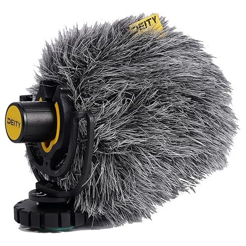  Deity V-Mic D4 Mini Video Microphone 20mph Wind Rating,Runs of 1-5V from Cameras,Phones,and Audio Recorders