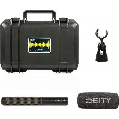  Deity S-Mic 2S Video Shotgun Microphone,Super Cardioid Pickup Pattern,Ultra Low Off-Axis Coloration, Low Inherent Self-Noise, Weather Resistant, RF-Interference Proof, 24V/48V Phan