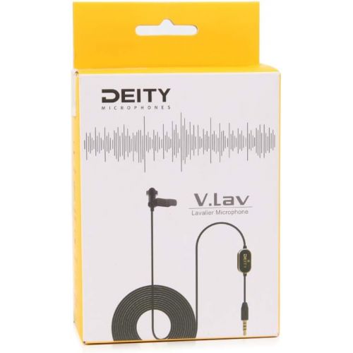  Deity V.Lav Pre-Polarized Lavalier Lapel Microphone Omnidirectional Condenser Mic with Powerful 3.5mm TRS/TRRS Compatibility for Smartphones, SLRs, Tablets, laptops, recorders