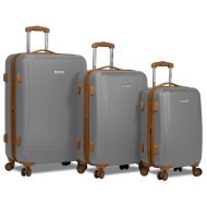 Dejuno Legion 3-pc Hardside Spinner TSA Combination Lock Luggage Set