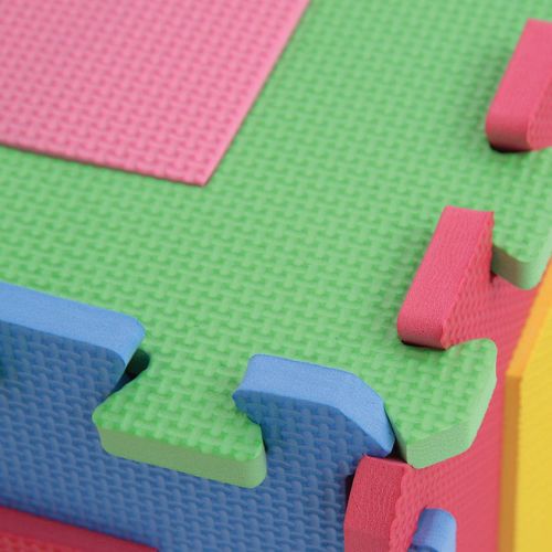  [아마존베스트]Vehicle Rubber EVA Foam Puzzle Play Mat Floor. 10 Interlocking playmat Tiles (Tile:12X12 Inch/9 Sq.feet Coverage). Ideal for Crawling Baby, Infant, Classroom, Toddlers, Kids, Gym W