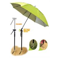 Dekero Fishing patio beach umbrella with 4.39lb, windproof/waterprool/portable Tilt and Telescoping Pole/Sand Anchor sturdy umbrella, use for beach/lawn/back yard/patio/park/shadezilla/ou