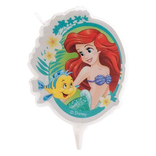  Dekora 346222 for Ariel Princess Disney Fans 2D Birthday Cake Candle