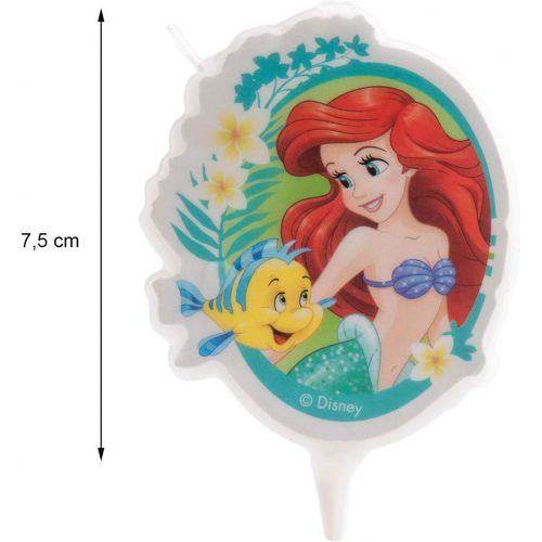  Dekora 346222 for Ariel Princess Disney Fans 2D Birthday Cake Candle