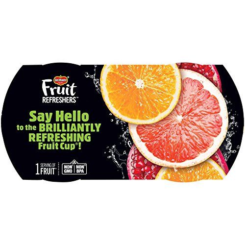  Del Monte Fruit Refreshers Snack Cups, Grapefruit & Oranges in Pomegranate Fruit Water,...