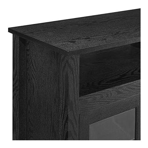  Delacora BD58FP18HBES WE-BD58FP18HB 58 Wide Contemporary High Boy TV Stand Media Cabinet with Electric Fireplace