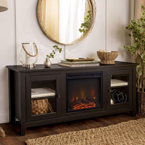  Delacora BD58FP4DWES WE-BD58FP4DW 58 Wide TV Stand Media Cabinet with Fireplace