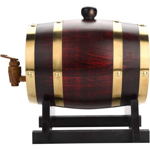  Delaman Fass Wein Eichenfass - Vintage Holz Eichenholz Weinfass fuer Bier Whisky Rum Port, Eichenfassern (Groesse : 1.5L)