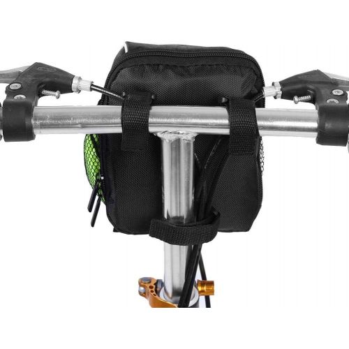  Delaman Bike Frame Bag Black Multi-Function Quick Release Bicycle Cycling Front Frame Tube Handlebar Bag Pouch