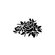 Delicate Carved Flower Pattern Reflective Waterproof Car Sticker