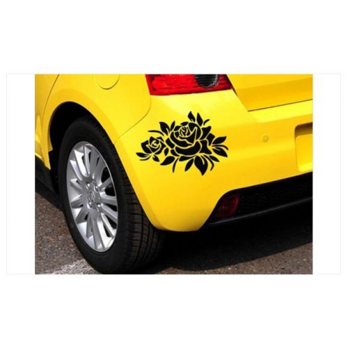  Delicate Carved Flower Pattern Reflective Waterproof Car Sticker