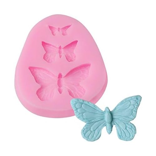  [아마존베스트]Delidge Silicone Fondant Candy Cake Baking Mold For Cake Decorating (butterfly)