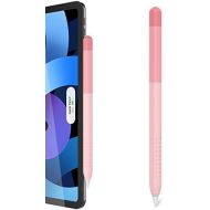 [아마존베스트]Delidigi Gradient Color iPencil Case Sleeve Silicone Cover Accessories Compatible with Apple Pencil 2nd Generation(Gradient Pink)