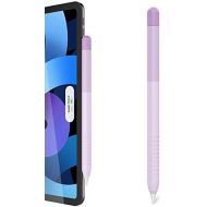 [아마존베스트]Delidigi Gradient Color iPencil Case Sleeve Silicone Cover Accessories Compatible with Apple Pencil 2nd Generation (Gradient Lavender)