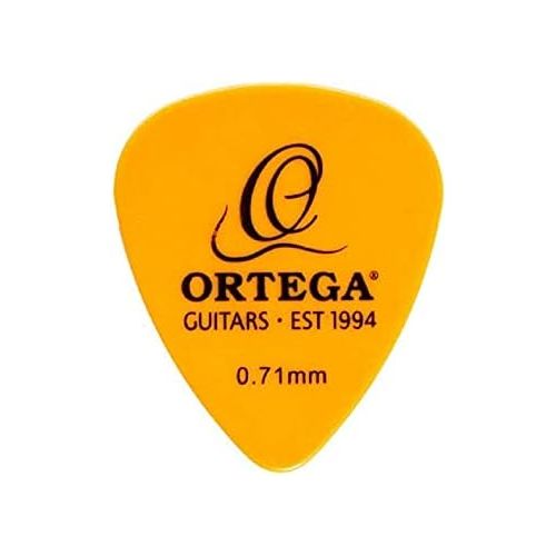  [아마존베스트]Ortega Guitars Ortega Pick Orange 0,71mm | Pack of 20| PLEK | | New