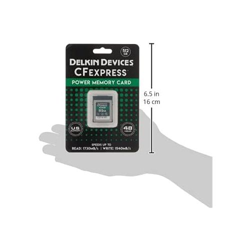  Delkin Devices 512GB Power CFexpress Type B Memory Card (DCFX1-512)