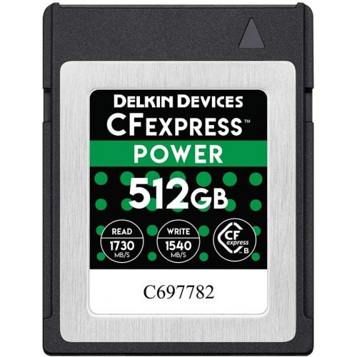  Delkin Devices 512GB Power CFexpress Type B Memory Card (DCFX1-512)