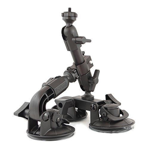  Delkin Devices Fat Gecko Triple Suction Camera Mount (DDMNT-TRIPLE) , Black