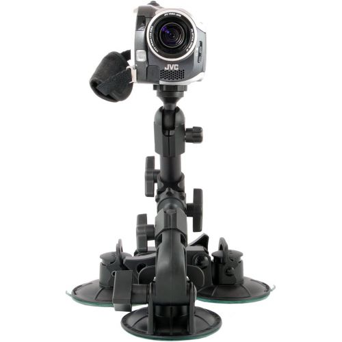  Delkin Devices Fat Gecko Triple Suction Camera Mount (DDMNT-TRIPLE) , Black