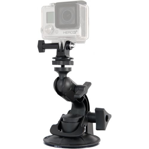  Delkin Devices Fat Gecko Mini Suction Camera Mount with GoPro Adapter (DDMNT-MINI-GP) , Black