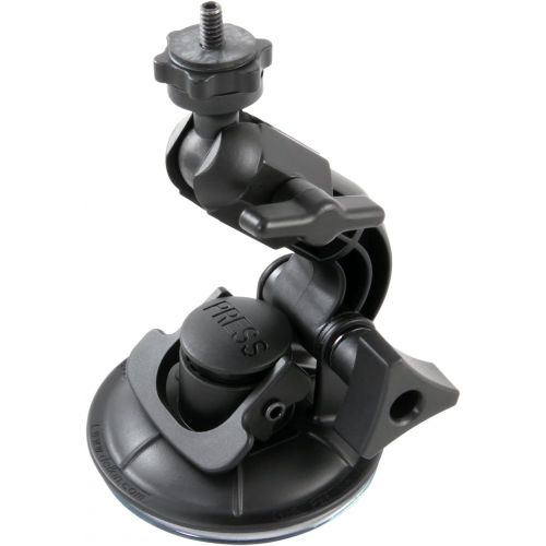  Delkin Devices Fat Gecko Mini Suction Camera Mount with GoPro Adapter (DDMNT-MINI-GP) , Black