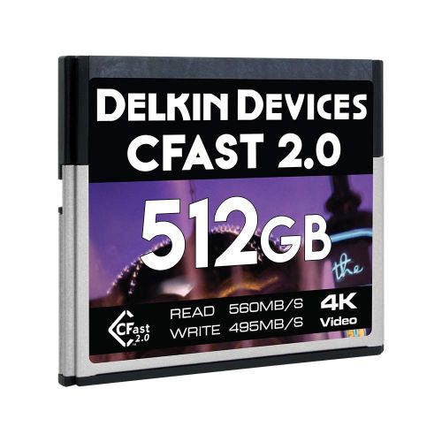  Delkin 512GB Cinema CFast 2.0 Memory Card (DDCFST560512)