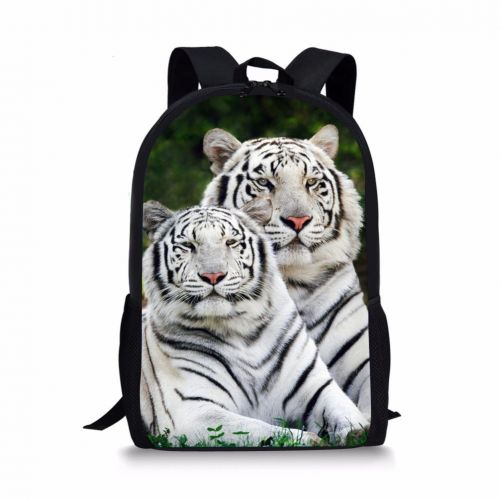  Dellukee School Backpack For Girls Cute Durable Book Bags Daypacks Tiger Print