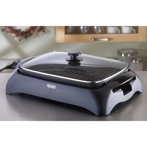 드롱기 De'Longhi DeLonghi Healthy Indoor Grill with Die-Cast Aluminum Non-Stick Cooking Surface