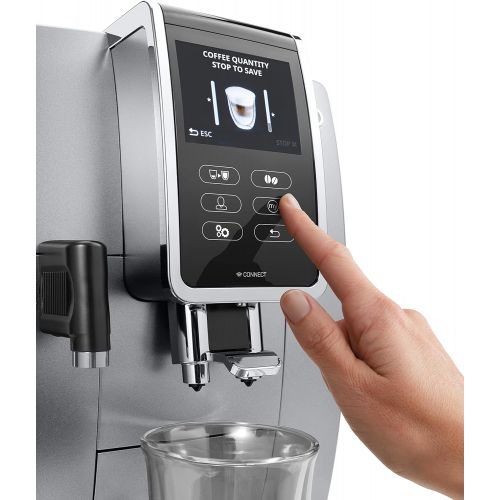 드롱기 DeLonghi Dinamica Plus ECAM 370.95.S Vollautomat, Silber