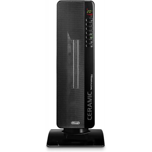 드롱기 [아마존 핫딜] [아마존핫딜]DeLonghi Ceramic Tower Heater, Quiet 1500W, Digital Adjustable Thermostat, 3 Heat Settings, Timer, Remote Control, ECO Energy Saving Mode, Safety Features, 27, Black, TCH8093ERSB