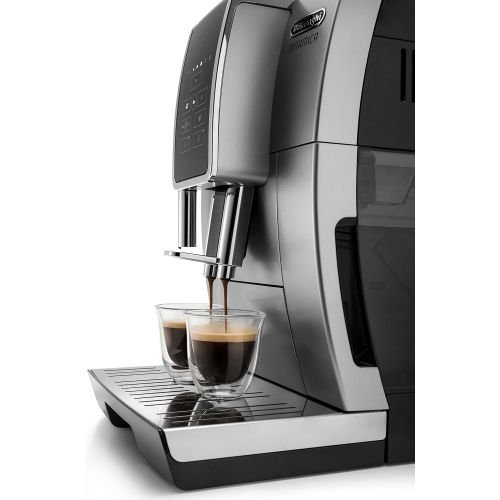 드롱기 DeLonghi Stainless Steel Dinamica Coffee & Espresso Machine with Frother