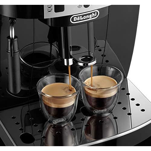 드롱기 De’Longhi DeLonghi Magnifica S ECAM 22.110.B  Kaffeevollautomat mit Milchaufschaumduese, Direktwahltasten & Drehregler, 2-Tassen-Funktion, grosser 1,8 l Wassertank, 35,1 x 23,8 x 43 cm, schwa