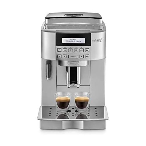 드롱기 De’Longhi DeLonghi Magnifica S Cappuccino ECAM 22.366.S Kaffeevollautomat (Digitaldisplay, integriertes Milchsystem, Cappuccino auf Knopfdruck, Herausnehmbare Bruehgruppe, 2-Tassen-Funktion)