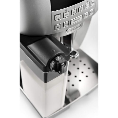 드롱기 De’Longhi DeLonghi Magnifica S Cappuccino ECAM 22.366.S Kaffeevollautomat (Digitaldisplay, integriertes Milchsystem, Cappuccino auf Knopfdruck, Herausnehmbare Bruehgruppe, 2-Tassen-Funktion)