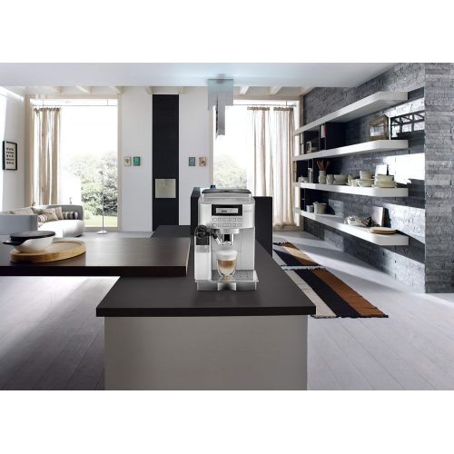 드롱기 De’Longhi DeLonghi Magnifica S Cappuccino ECAM 22.366.S Kaffeevollautomat (Digitaldisplay, integriertes Milchsystem, Cappuccino auf Knopfdruck, Herausnehmbare Bruehgruppe, 2-Tassen-Funktion)