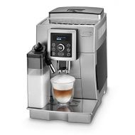 De’Longhi DeLonghi ECAM 23.466.S Kaffeevollautomat | 1450 Watt | Digitaldisplay | Integriertes Milchsystem | Cappuccino auf Knopfdruck | Herausnehmbare Bruehgruppe | 2-Tassen-Funktion | Silbe