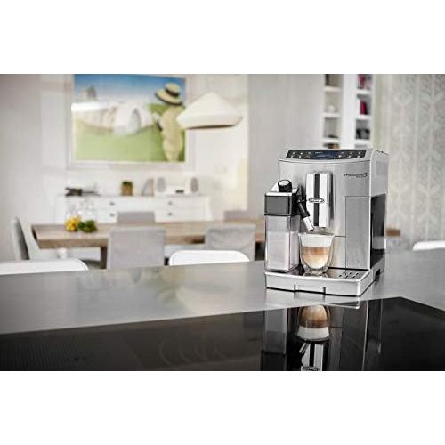 드롱기 De’Longhi DeLonghi Primadonna S Evo ECAM 510.55.M Kaffeevollautomat (mit integriertem Milchsystem, Touchscreen und App-Steuerung, automatische Reinigung, Edelstahl) silber