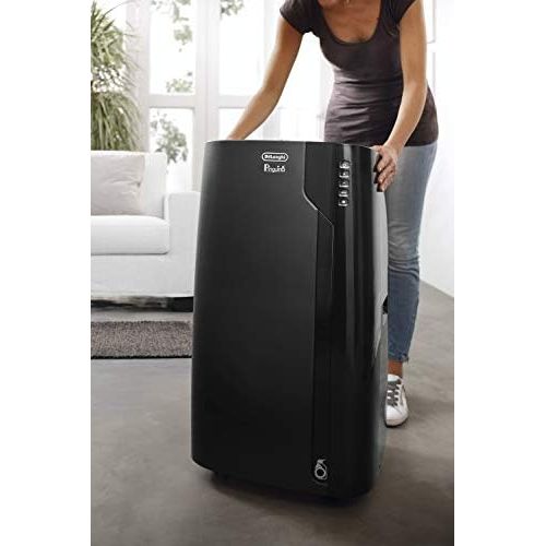 드롱기 De’Longhi DeLonghi Pinguino PAC EX120 Silent - mobiles Klimagerat mit Abluftschlauch, Klimaanlage fuer Raume bis 110 m³, Luftentfeuchter, Ventilationsfunktion, 24h-Timer, 3 KW, 80,5 x 44,5 x