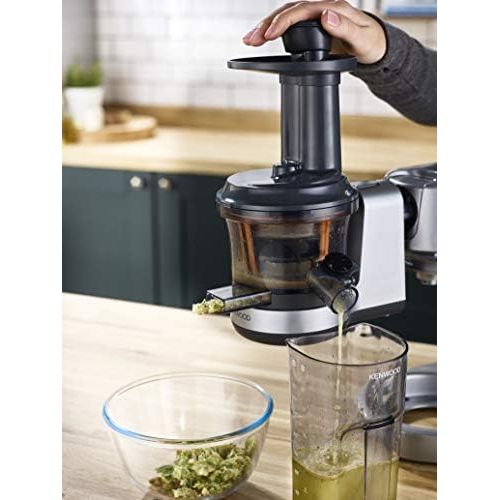 드롱기 De’Longhi Kenwood KAX720PL Slow Juicer | Kuechenmaschinen Zubehoer | Geeignet fuer alle Chef und kMix Kuechenmaschinen | 400ml Saftbehalter | Tropf Stopp