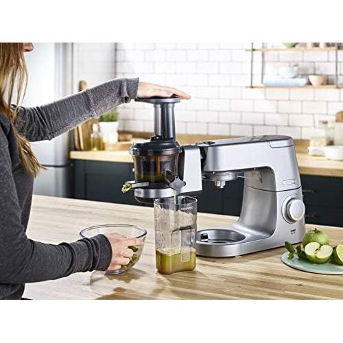 드롱기 De’Longhi Kenwood KAX720PL Slow Juicer | Kuechenmaschinen Zubehoer | Geeignet fuer alle Chef und kMix Kuechenmaschinen | 400ml Saftbehalter | Tropf Stopp