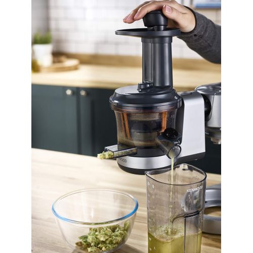 드롱기 De’Longhi Kenwood KAX720PL Slow Juicer | Kuechenmaschinen Zubehoer | Geeignet fuer alle Chef und kMix Kuechenmaschinen | 400ml Saftbehalter | Tropf Stopp